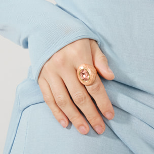 Anillo Vuwe acabado oro amarillo 18k