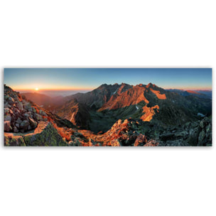 Tableau panoramique panorama montagneux roches Toile imprimée