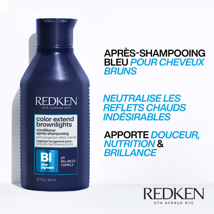 Après-shampoing neutralisant reflets chauds 300ml Color Extend Brownlights pour cheveux bruns