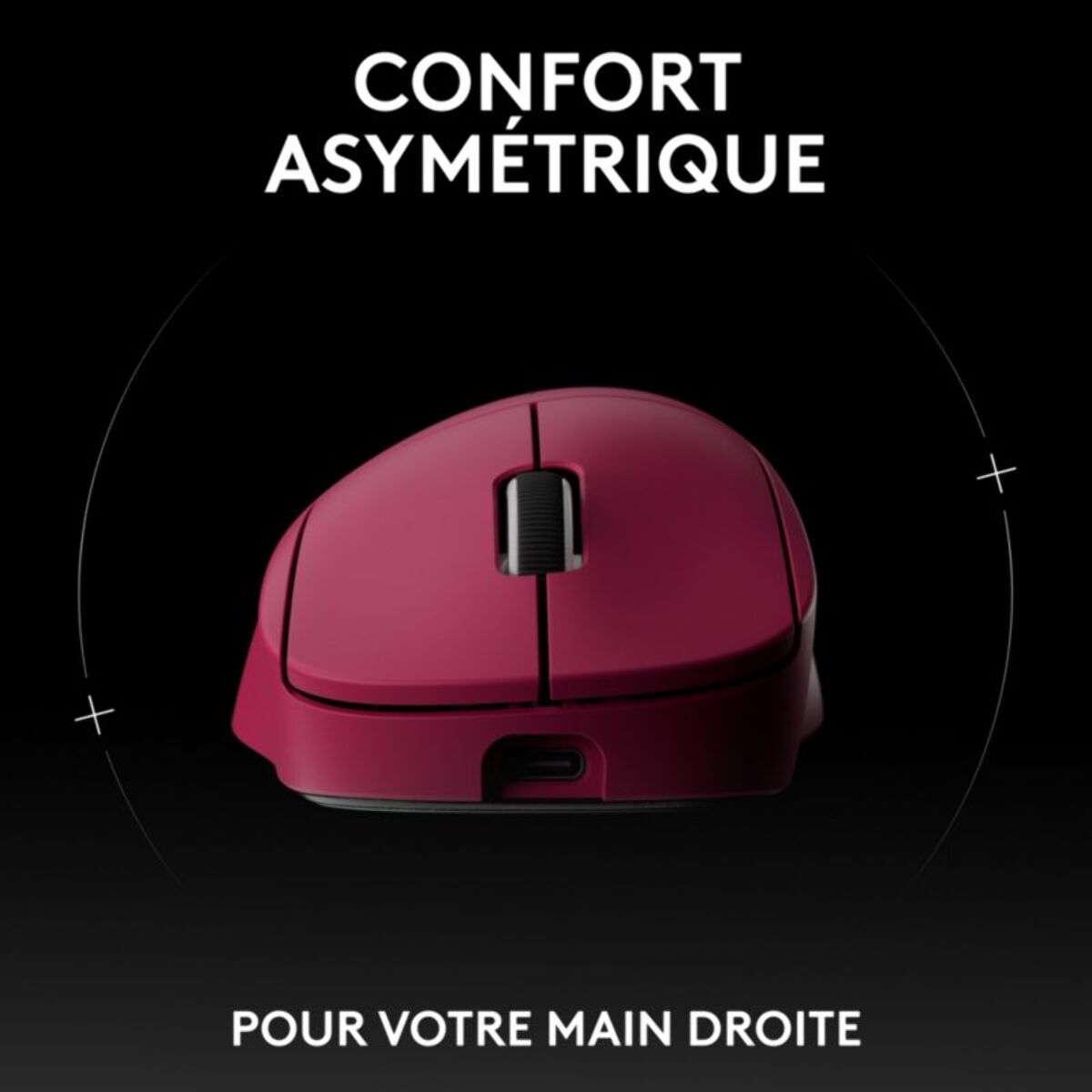 Souris Gamer Sans Fil LOGITECH Pro X SUPERLIGHT 2 DEX LIGHTSPEED ROSE