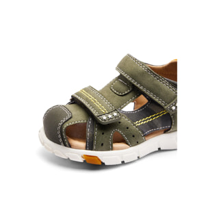 Sandalias Cerradas de Bebés Suela Antideslizante Khaki