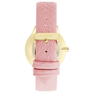 Reloj Nine West NW-2560SVPK Mujer Analogico Cuarzo con Correa de Cuero