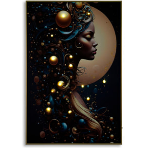 STAMPA C/LED SU TELA LACCATA C/CORNICE MINERVA -A- CM 60X3,5
X90