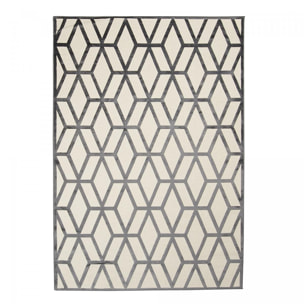 Tapis salon et chambre tissé en viscose motif scandinave FOHO