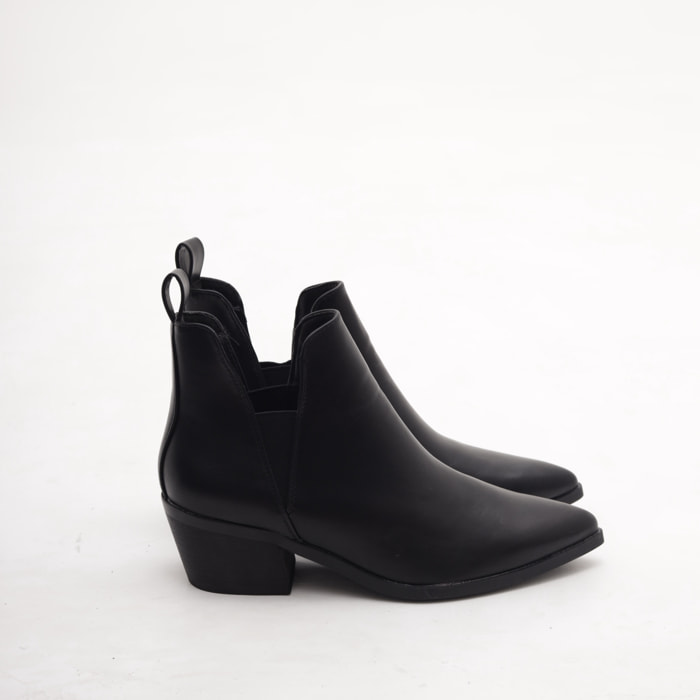 TRONCHETTO TEXANO ELASTICI NERO