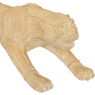 Statuette panthère résine doré H15cm