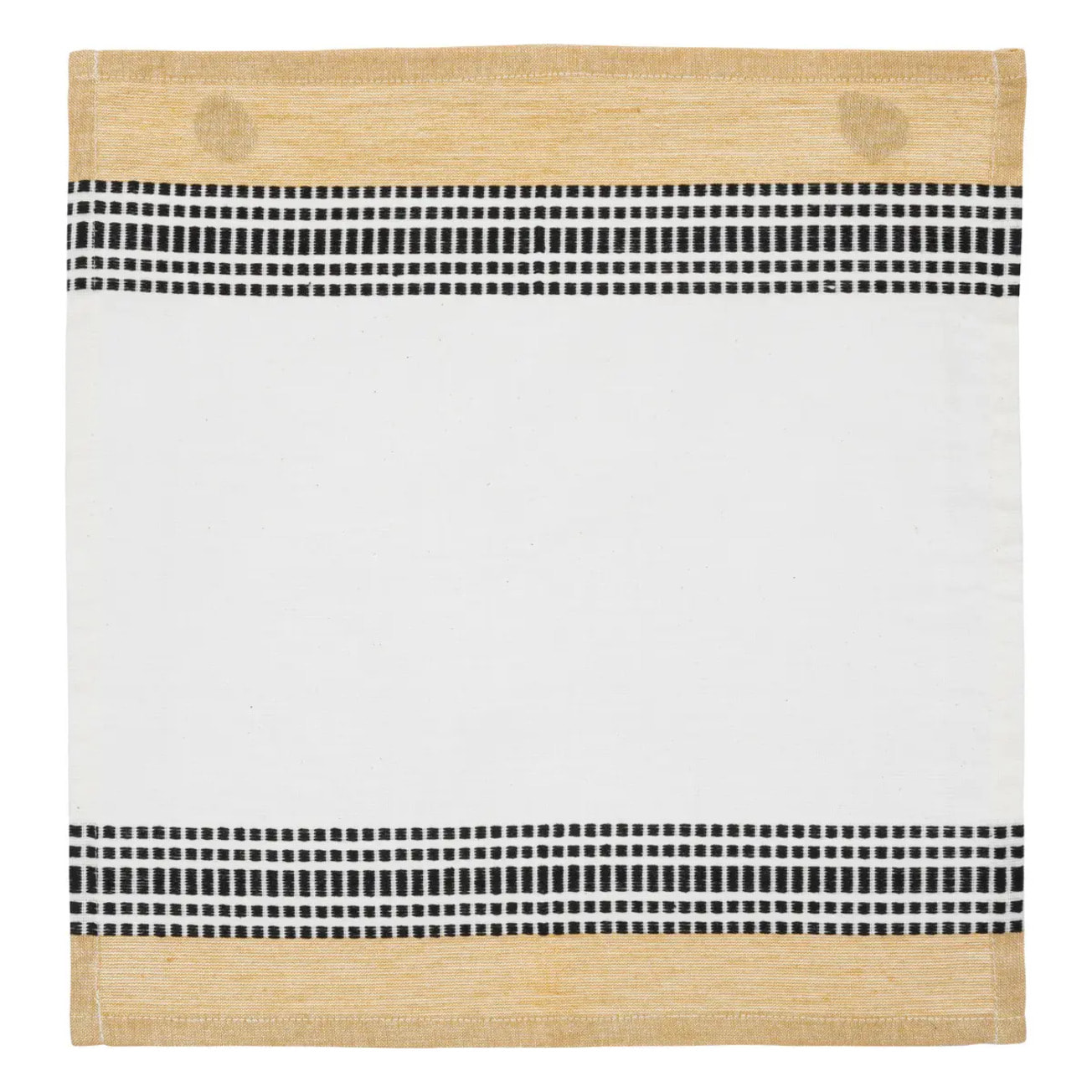 Lot de 2 serviettes de table "Dolly" - coton - blanc - 40x40 cm