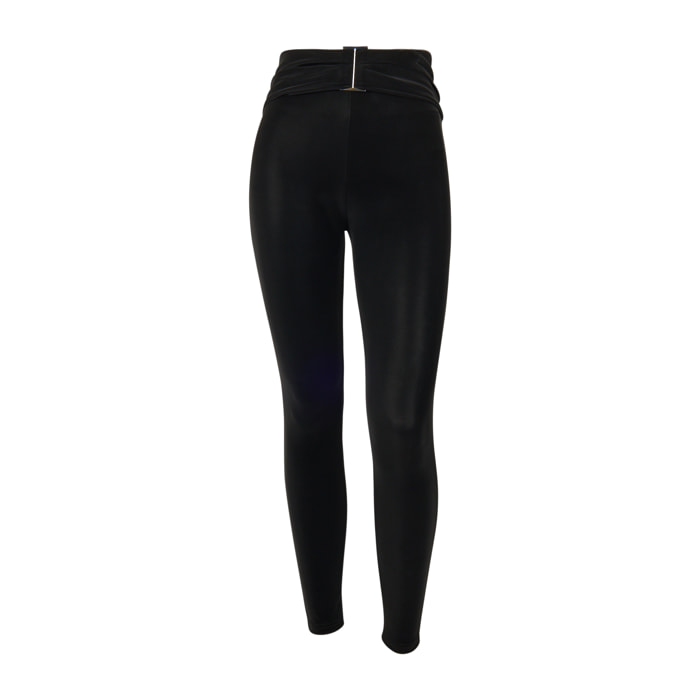 Pantaloni push up WR.UP® superskinny vita alta effetto wet