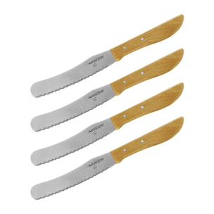 Lot de 4 couteaux à pain et à beurre 21 cm Nirosta