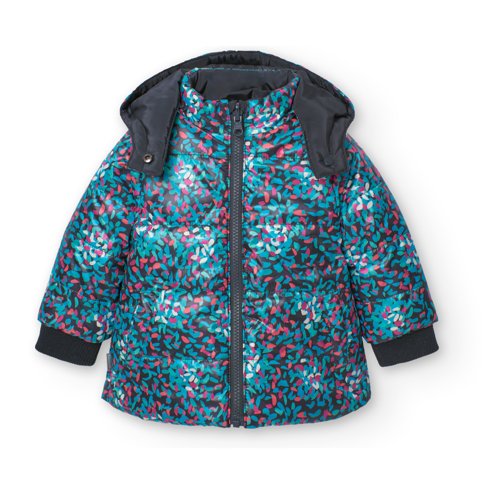 Parka reversible de bebé niña