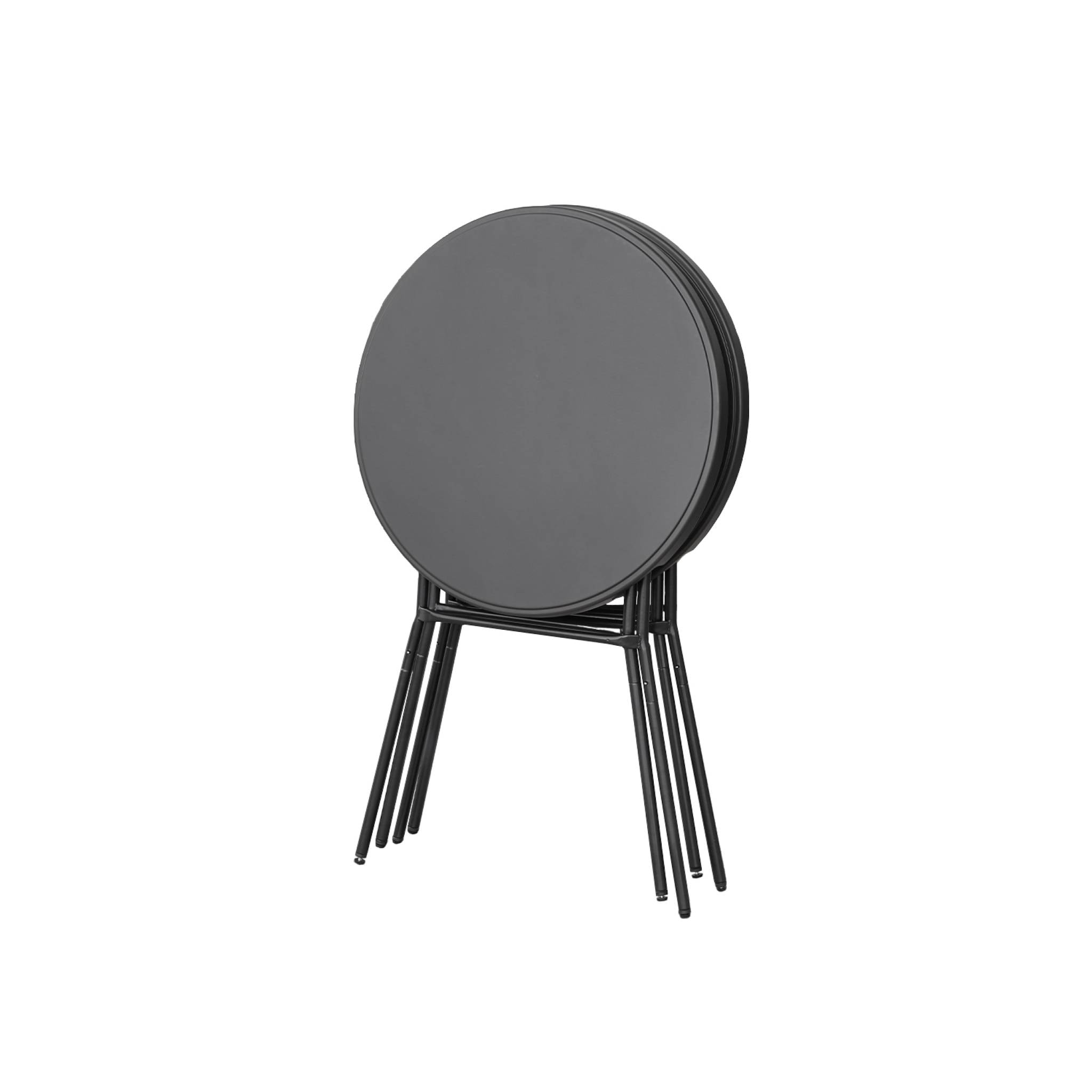 Table de réception, table mange debout pliante acier (lot de 4) GALA X4