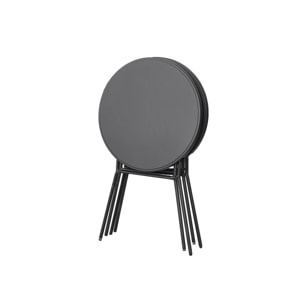 Table de réception, table mange debout pliante acier (lot de 4) GALA X4