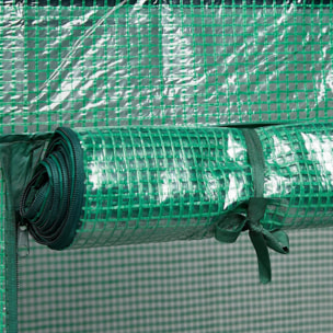 Invernadero de tomate 100x50x150cm con marco de hierro en color verde