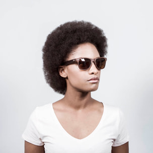 GAFAS DE SOL OCEAN BEACH WOOD de color Marron