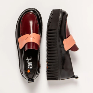 Zapatos 1530S NAPPA SHINNY BLACK-FLAMINGO/BRIGHTON color Black-flamingo