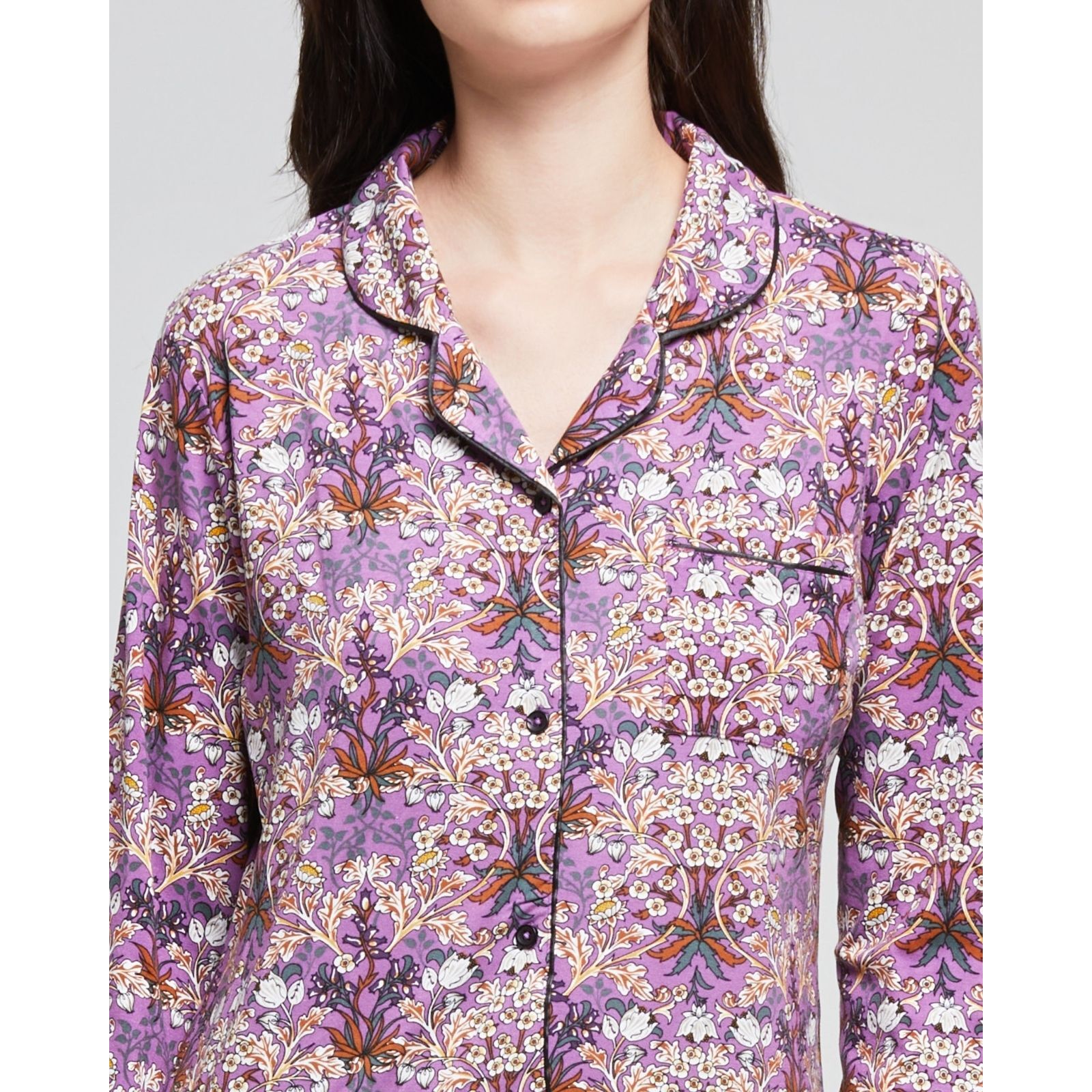 Camicia da notte viscosa Orchidea