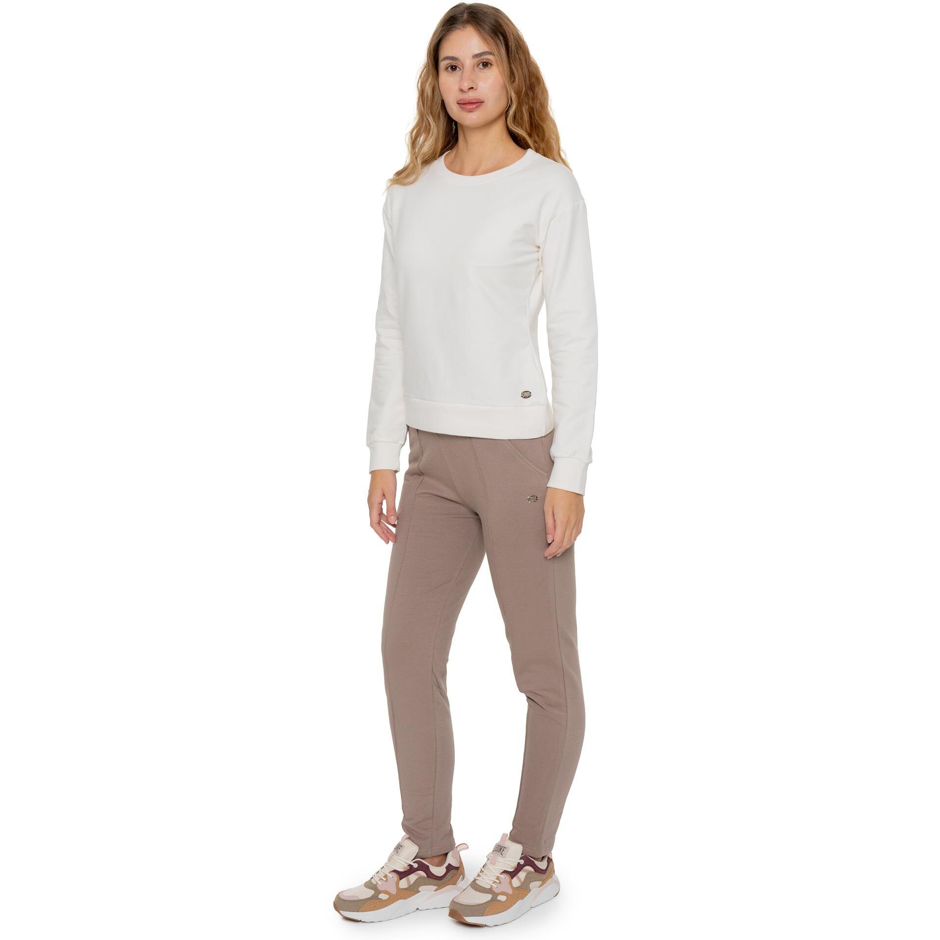 Pantalone invernale donna fondo dritto con pieghe Leone 1947 Never Without