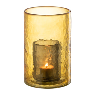 J-Line photophore Double - verre - jaune - small