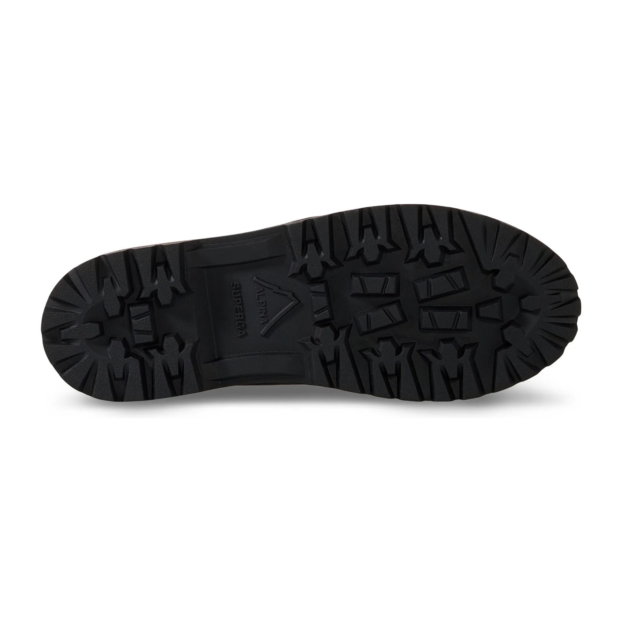Superga - Botines Unisex Negro - 3343 ALPINA DUCK CALFHAIR