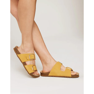 Sandalia Bio Hebilla Mostaza - Emerald