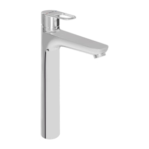 Flow mitigeur lavabo XL 29,2 cm, à levier, sans vidage, chrome (A43014)