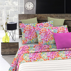 COMPLETO LETTO FANTASY MADE IN ITALY MICROFIBRA-SPRING MATRIMONIALE