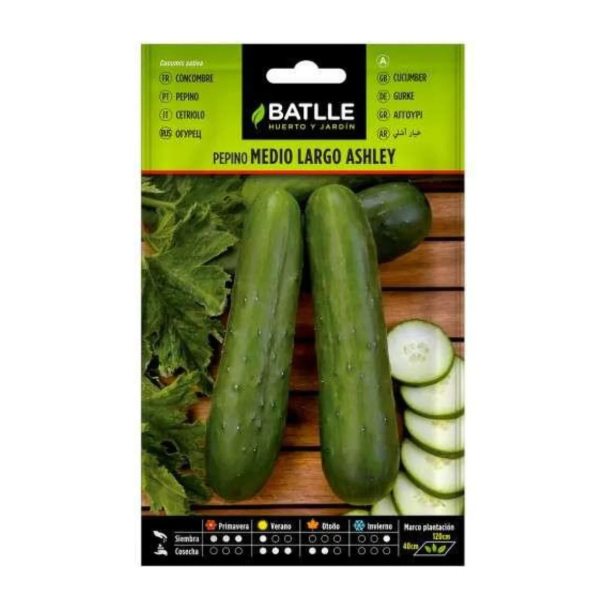 Semillas de Pepino Ashley medio largo Batlle