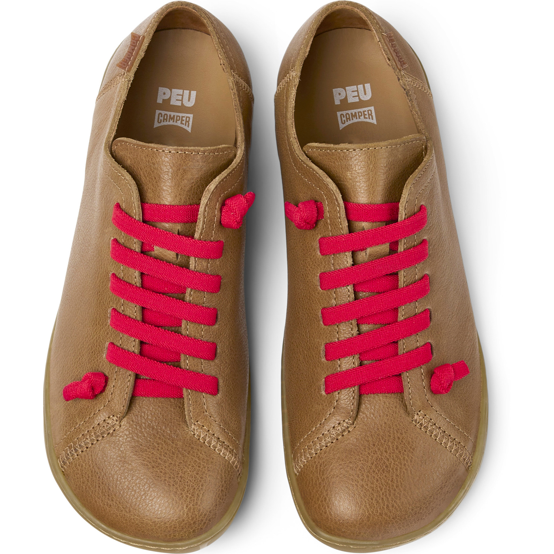 Zapatillas - CAMPER Peu Cami - Marron - Cuero liso