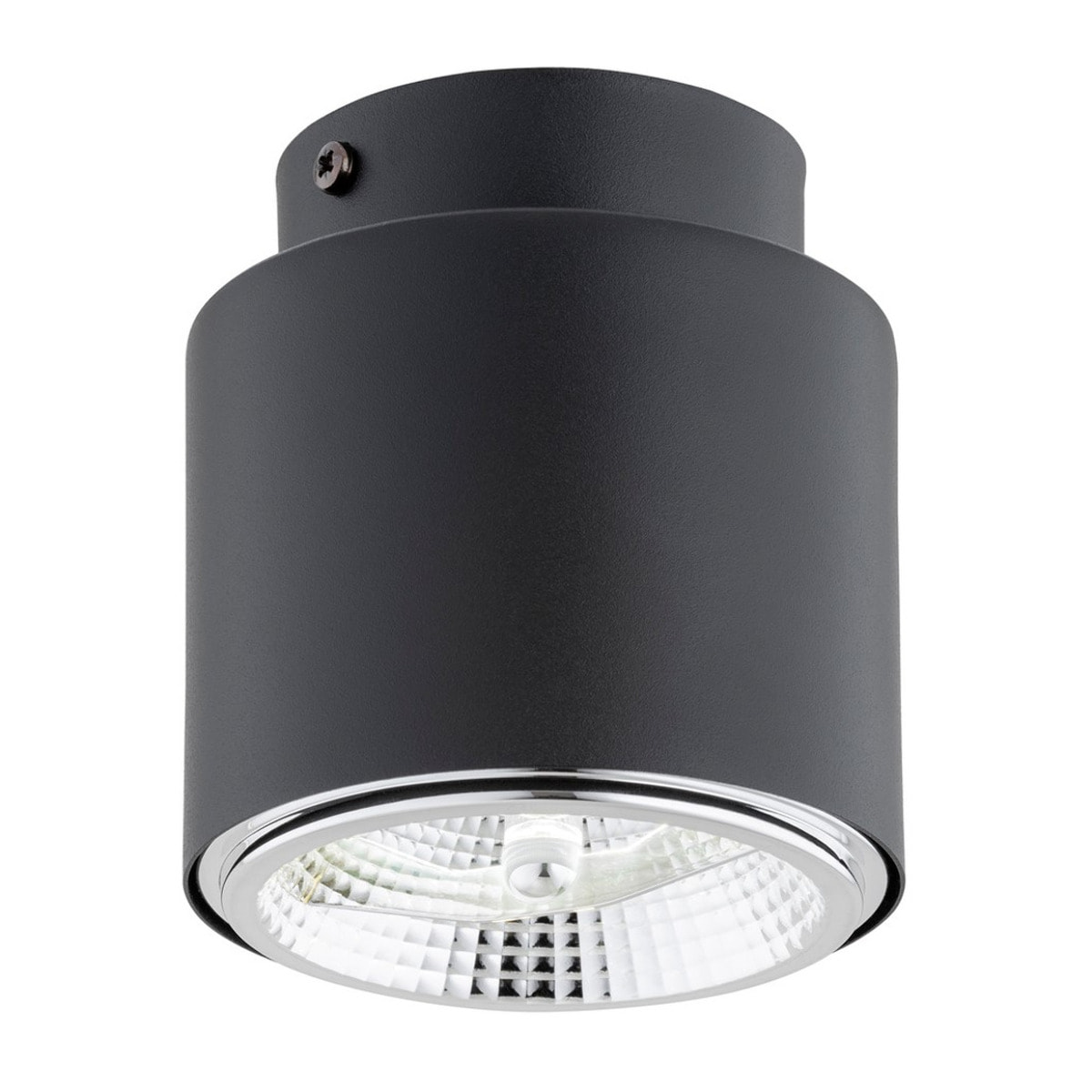 Lampada da soffitto Nano in acciaio nero opaco
