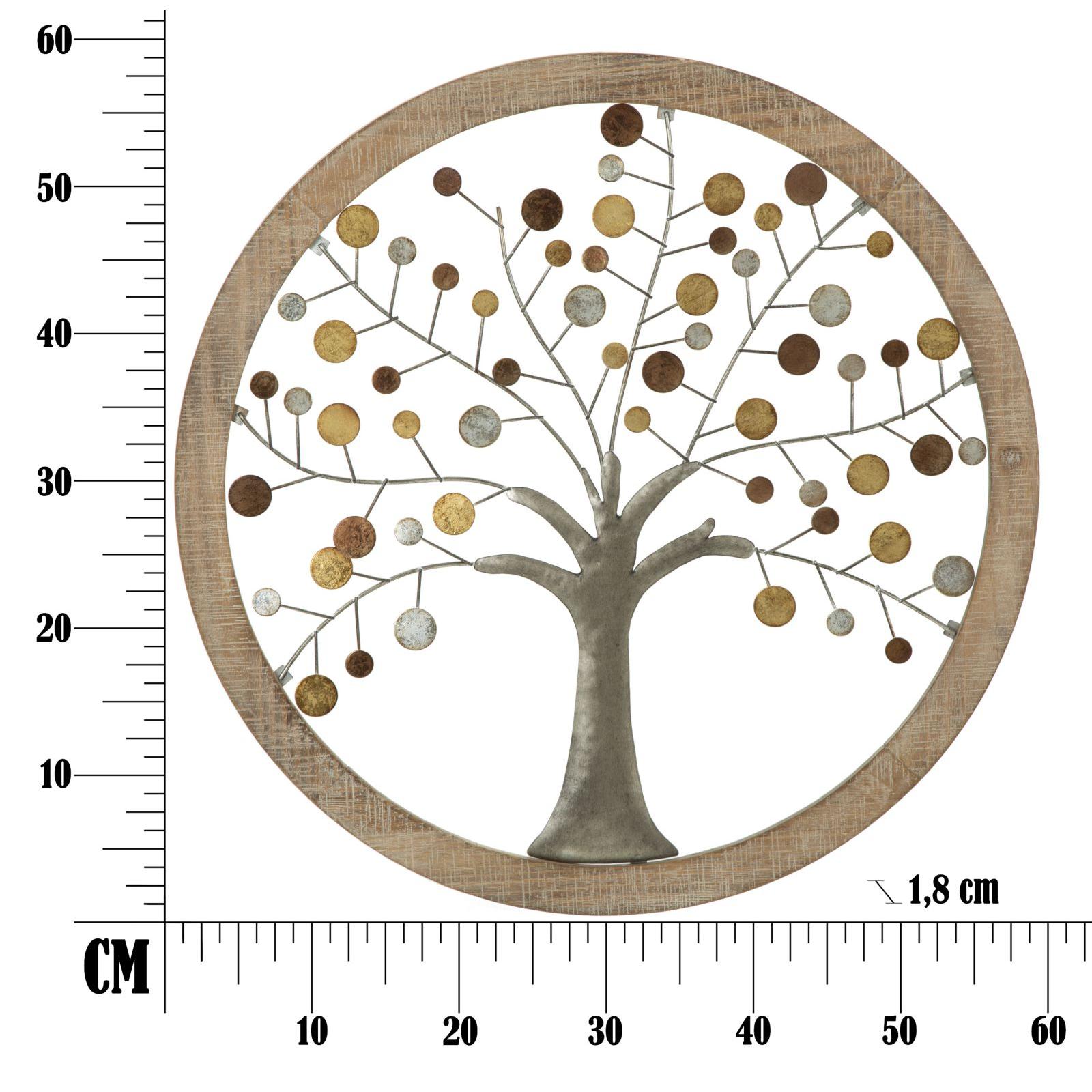 PANNELLO DA MURO ALBERO DELLA VITA MIRROR OFFICINE 55 MULTICOLORE