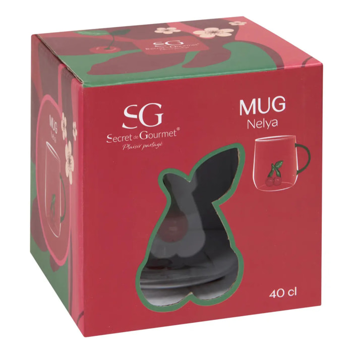 Mug avec fruit en relief Nelya 40cl