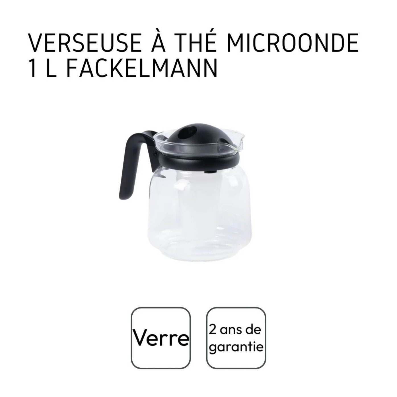 Théière micro-ondable d'un litre Fackelmann