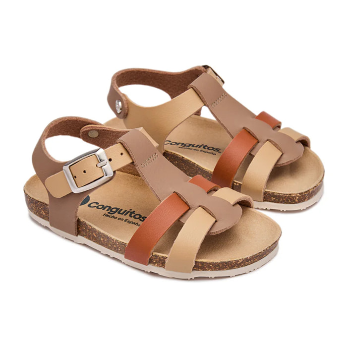 Sandalias Abiertas Bio de Niño en Marrón