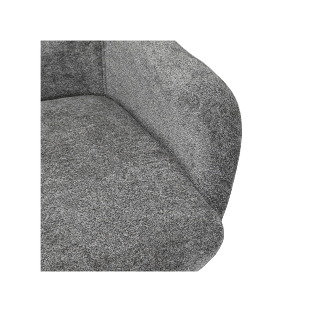 Chaise rotative 360 avec accoudoirs et pieds métal - 2 coloris - OSMAN
