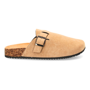 Zueco casual con hebilla ajustable para hombre