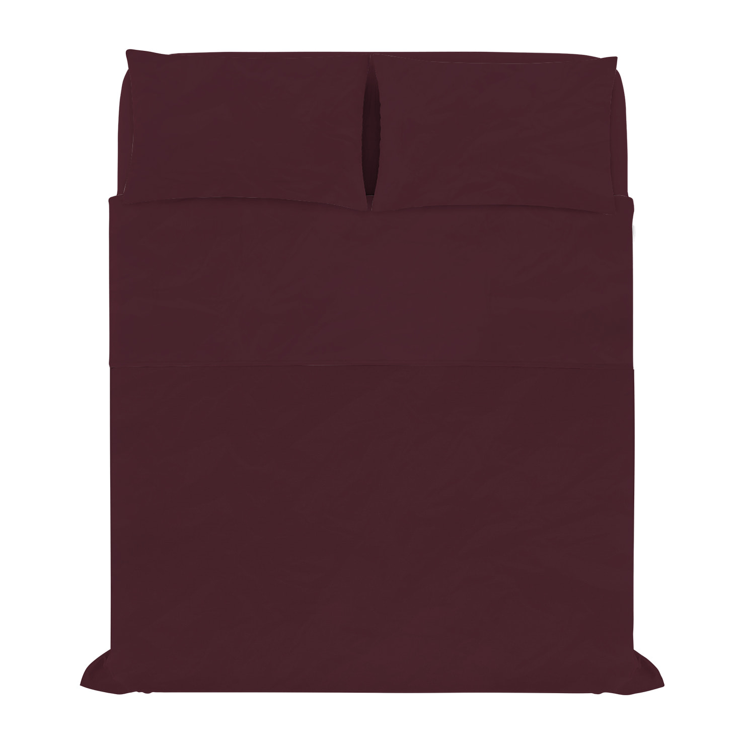 COMPLETO LETTO WATER WASHED, 100% Microfibra, No Stiro - BORDEAUX