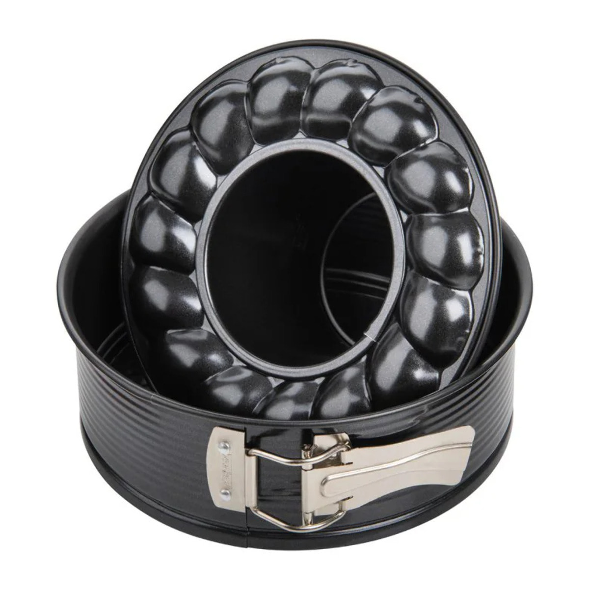 Moule à manqué à charnière avec fond à savarin 18 cm Zenker Black Metallic