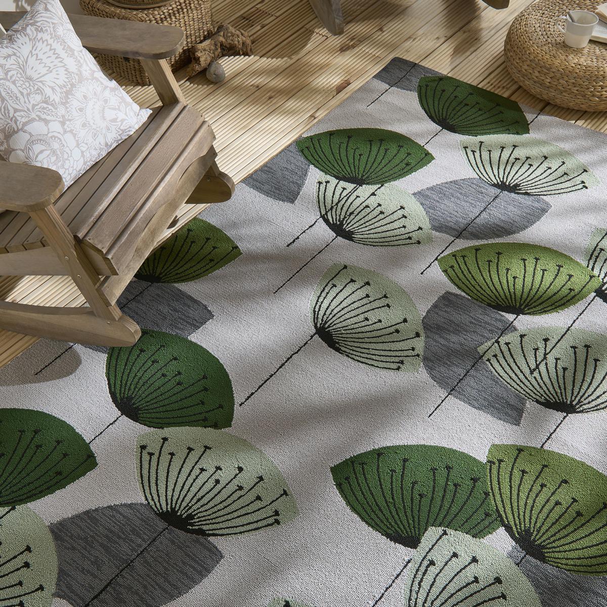 Tapis extérieur tissé kilim rectangle CHICDOUZ