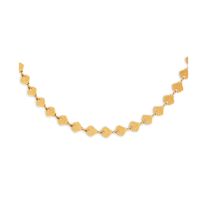 Collana Shells in Acciaio Placcato Oro