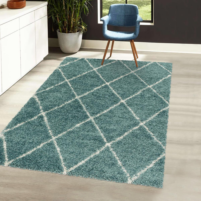 Tapis berbère tissé motif losange RANGO