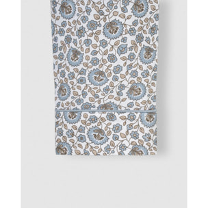 Pigiama lungo camicia in cotone etri indaco