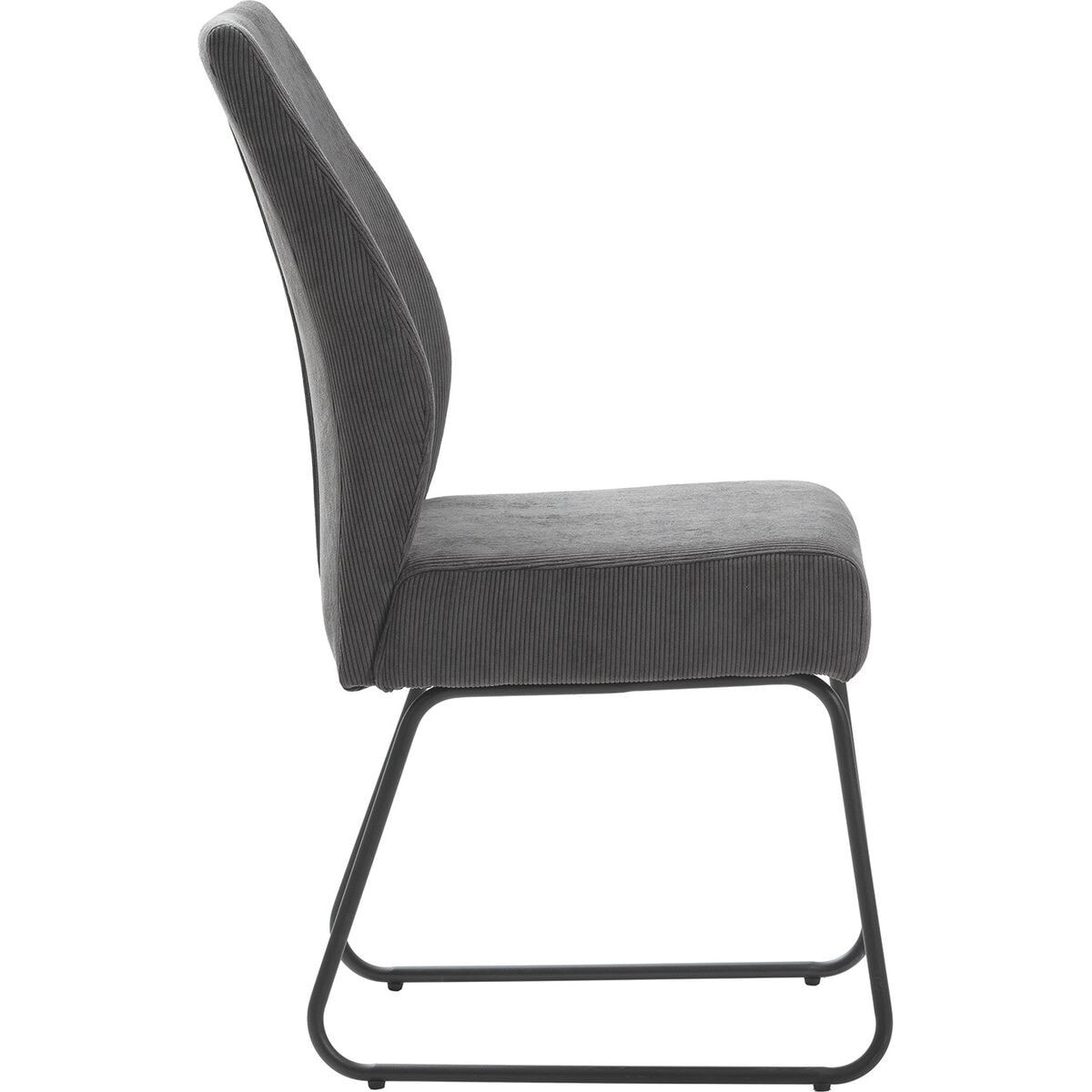 Lot de 4 chaises en velours côtelé - STUGA