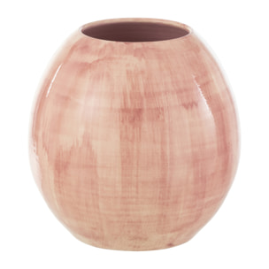 J-Line cache-pot Peint À Main - céramique - rose - large - Ø 28 cm