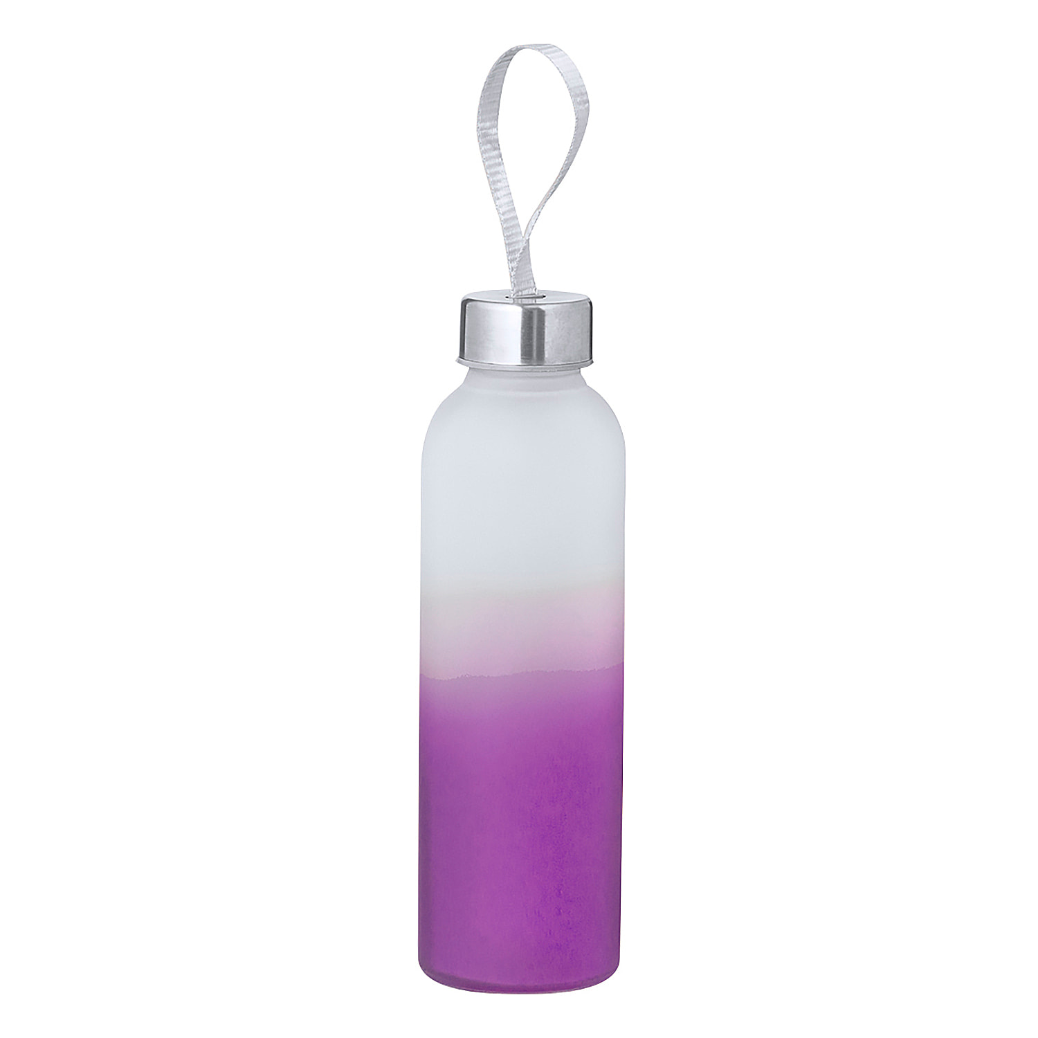 Bidón de cristal y acero inox con 500 ml de capacidad. Tapón de rosca con sellado perfecto y correa para fácil transporte.