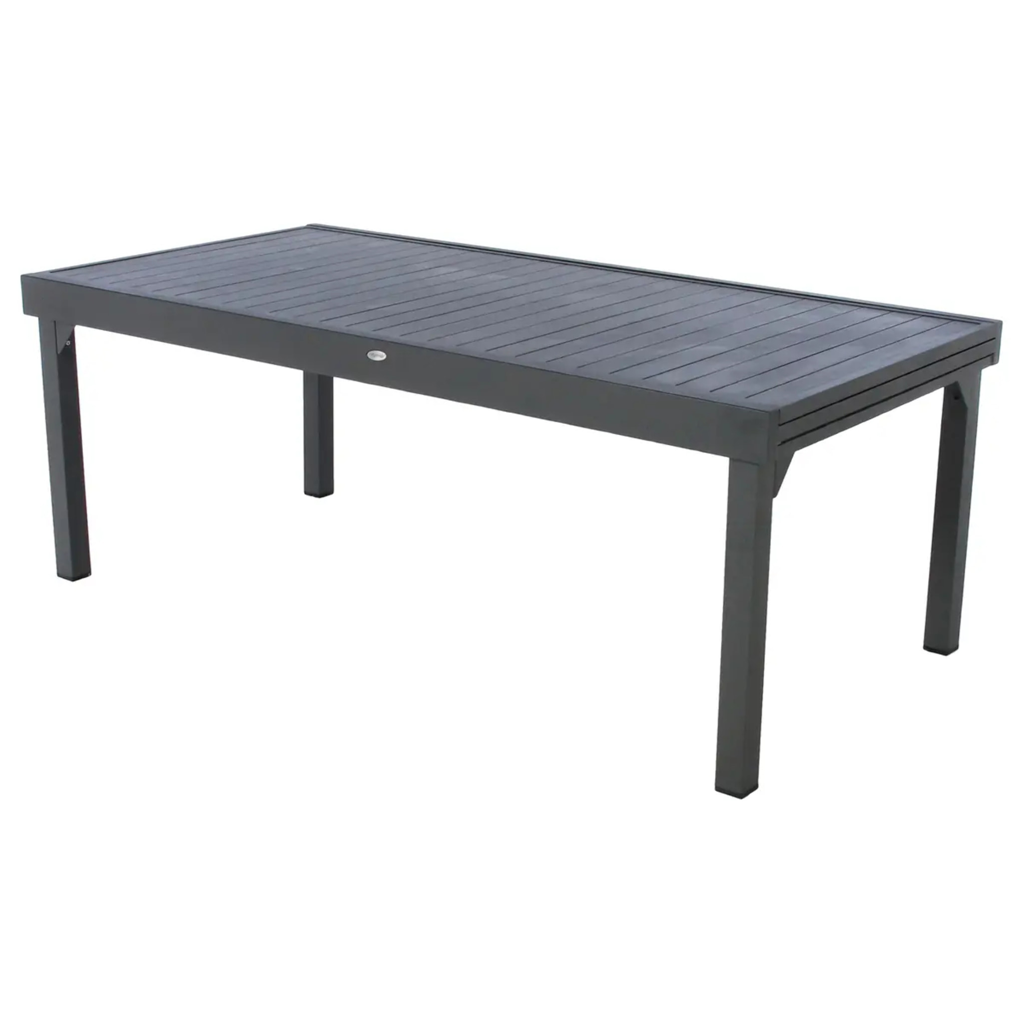 Table de jardin extensible "Piazza" graphite 12 places en aluminium traité époxy