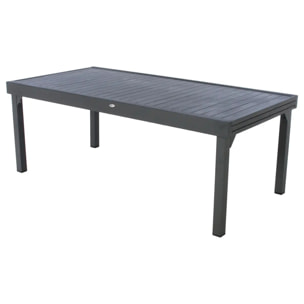 Table de jardin extensible "Piazza" graphite 12 places en aluminium traité époxy