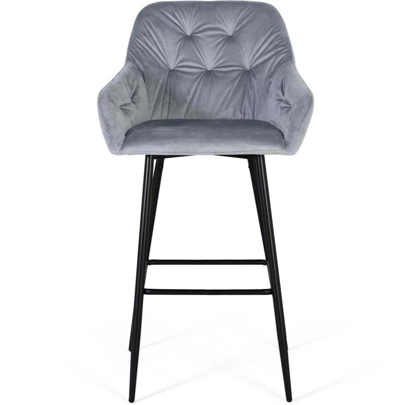 Taburete de Terciopelo 58 Cm Estilo Contemporáneo