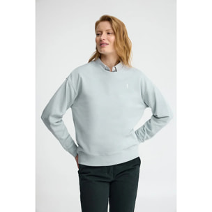 Felpa azzurra regular fit con ricamo Rigby Go