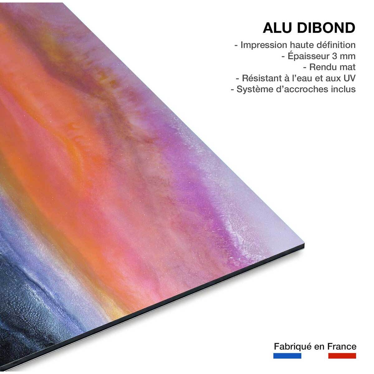 Tableau orange bleue Tableau alu Dibond