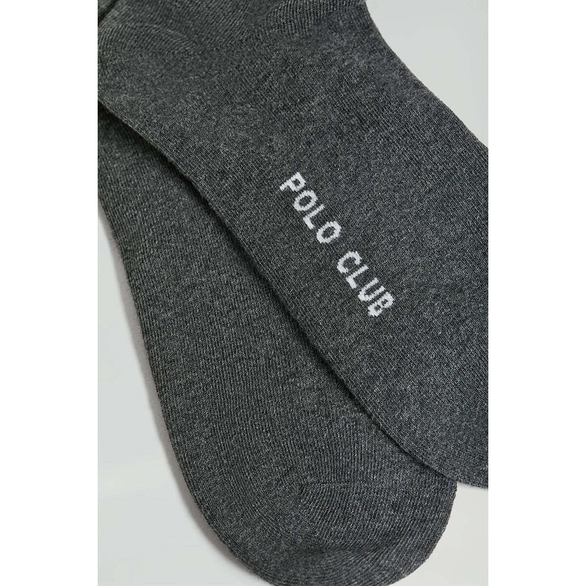 Pack hombre de dos pares de calcetines gris oscuro con logo Rigby Go
